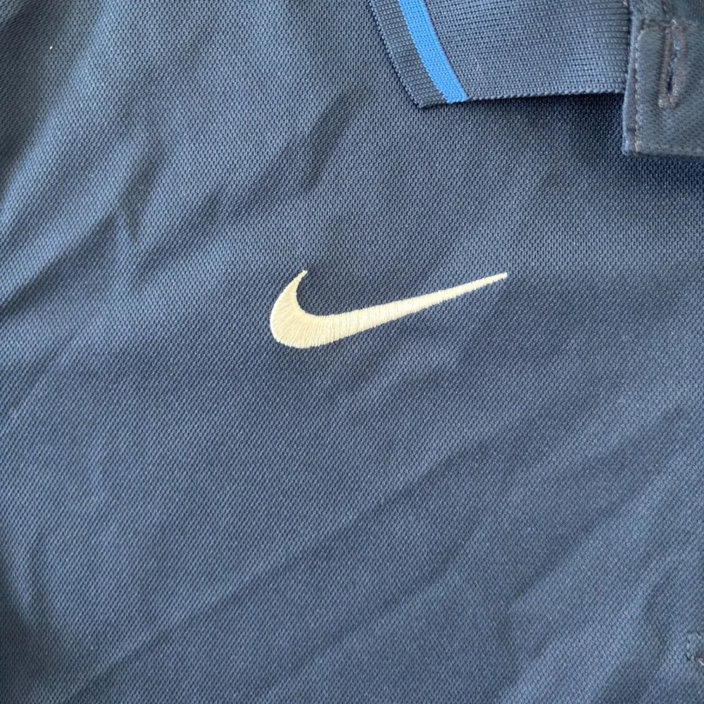 Nike Dallas Mavericks NBA Dri-FIT Polo Shirt Navy Blue Womens Medium